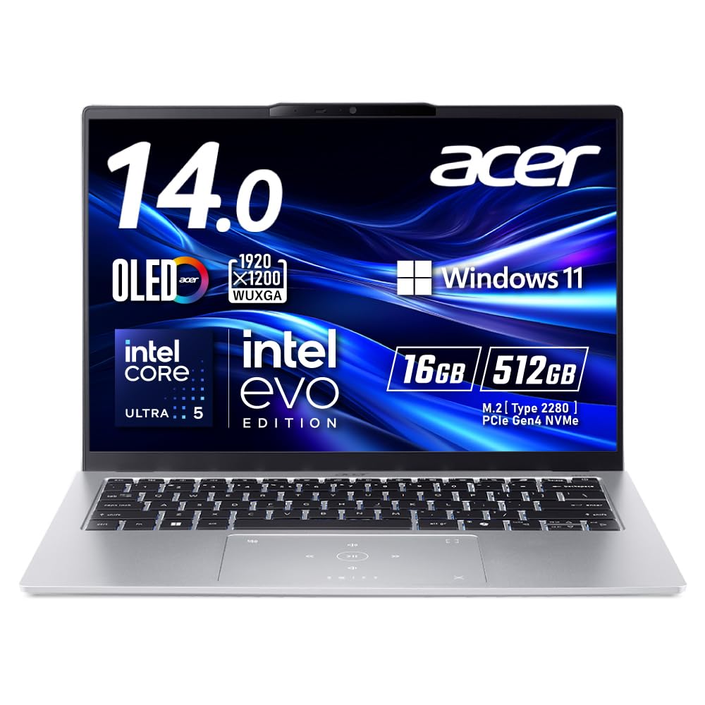 ★Acer(エイサー) ノートパソコン Swift Go 14 ピュアシルバー ACER エイサー ノートパソコン Swift Go 14 AI [ 14型 / Win11